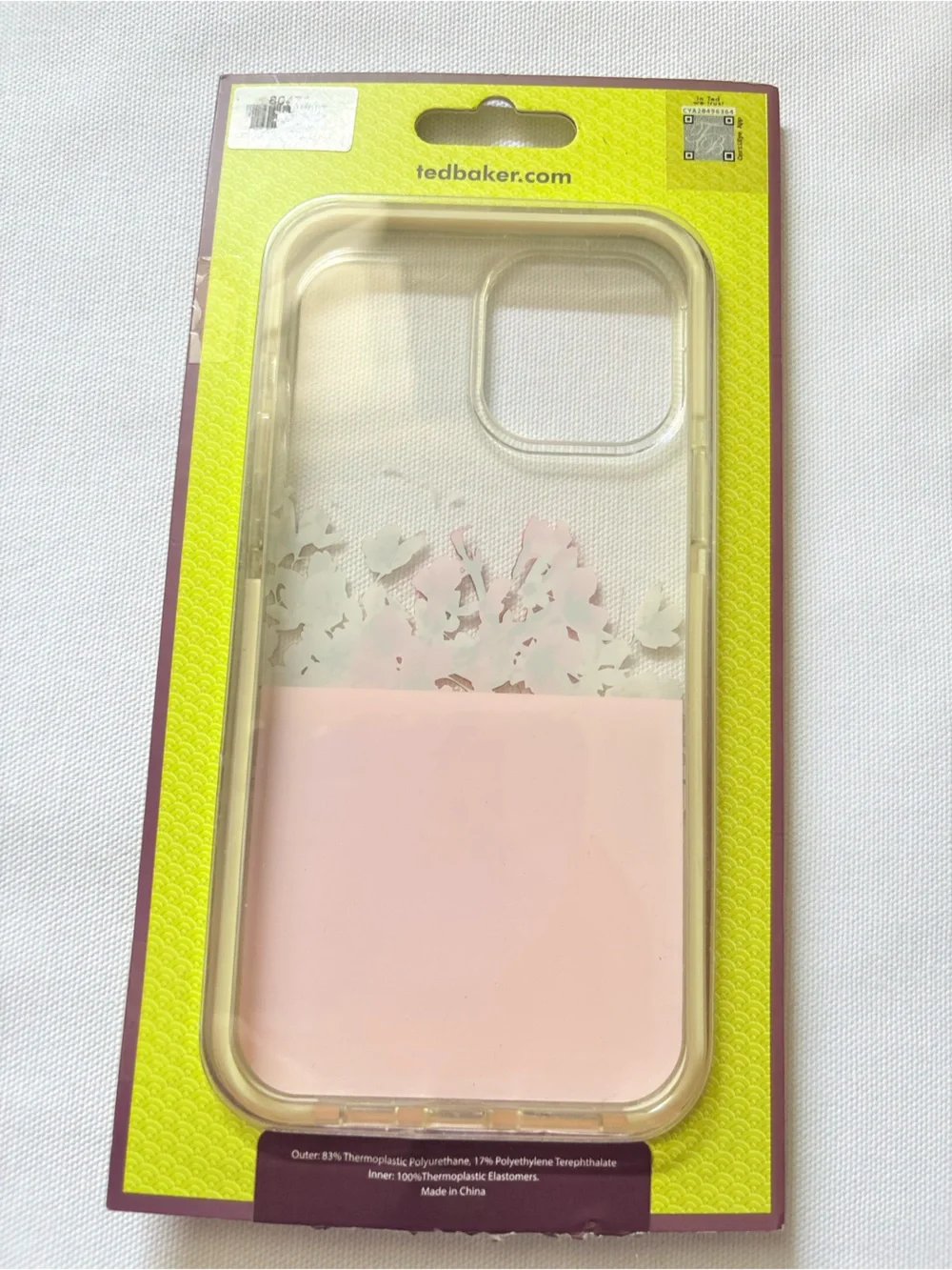 Ted Baker Pink Floral Clear Bumper Phone Case - iPhone 12 Pro Max